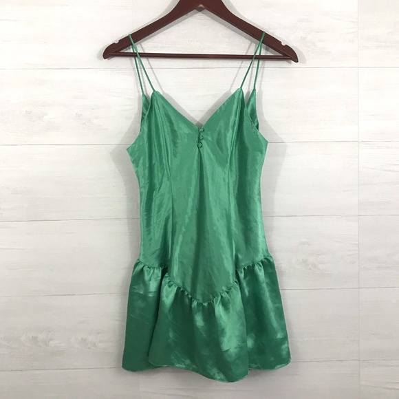 Victoria's Secret Other - VTG Victorias Secret Emerald Green Satin Lingerie